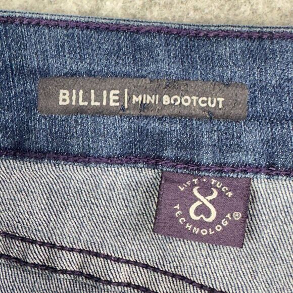 NYDJ Not Your Daughters Billie Mini Bootcut Jeans Womens 10 Dark Lift Tuck Tech - Picture 13 of 16